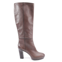 Santoni Bottes en Cuir en Marron