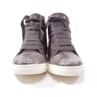 Lanvin Sneakers aus Leder in Braun