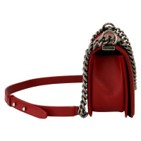 Chanel Boy Medium Leather in Red
