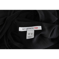 Karl Lagerfeld For H&M Robe en Soie en Noir