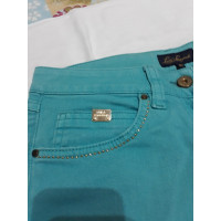 Luisa Spagnoli Jeans in Cotone in Turchese