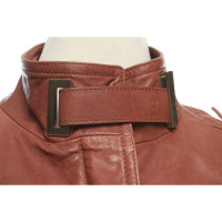 Bally Jacke/Mantel aus Leder in Braun
