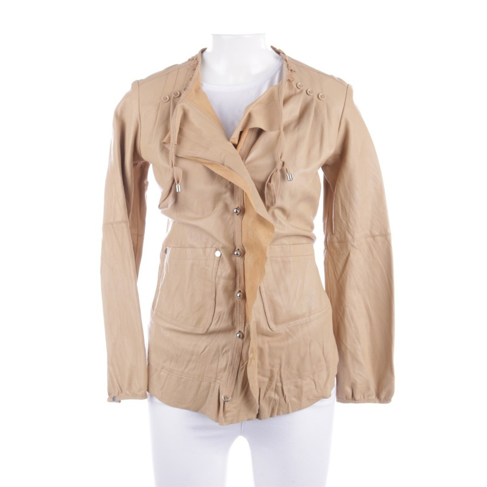 High Use Jacket/Coat Leather in Beige