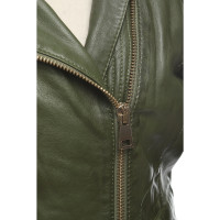 Oakwood Jacke/Mantel aus Leder in Grün