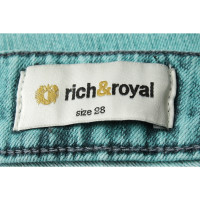 Rich & Royal Jeans Katoen in Turkoois