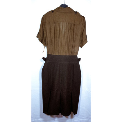 Christian Dior Dress Wool in Brown