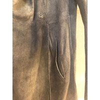 Gina Jacket/Coat Leather in Grey