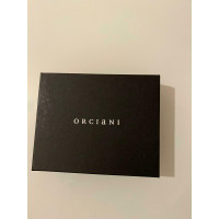 Orciani Täschchen/Portemonnaie aus Leder in Bordeaux