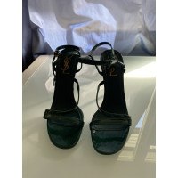 Yves Saint Laurent Sandals Leather in Olive