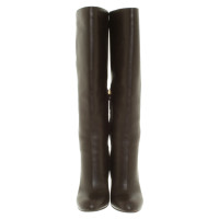 Etro Bottes en cuir marron en