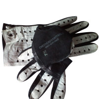 Chanel CHANEL black&white  leather Gloves.
