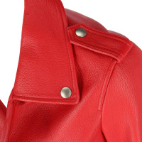 Christian Dior Lederen jas in rood