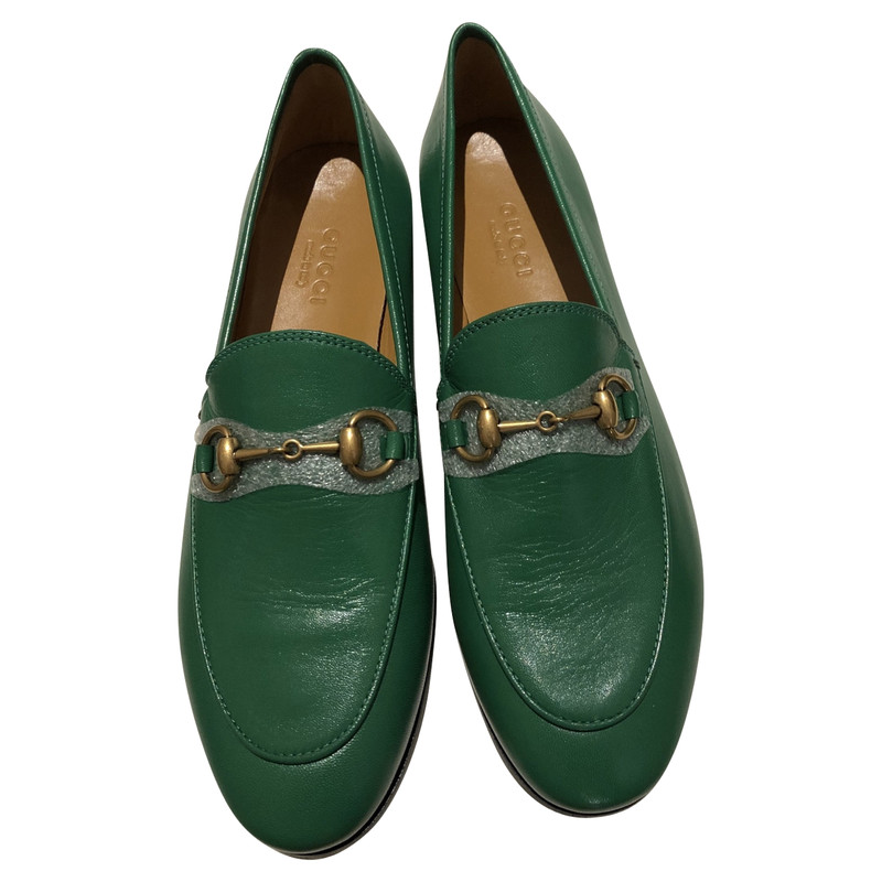 green gucci slippers