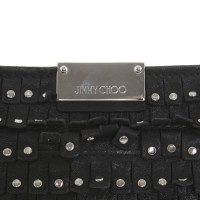 Jimmy Choo Black clutch with rivets