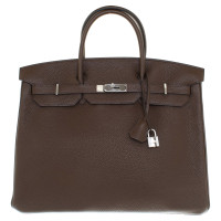 Hermès Birkin Bag 40 in Pelle in Marrone