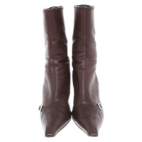 Prada Bottines en Cuir en Marron