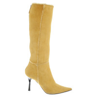 Casadei bottes Suede en jaune