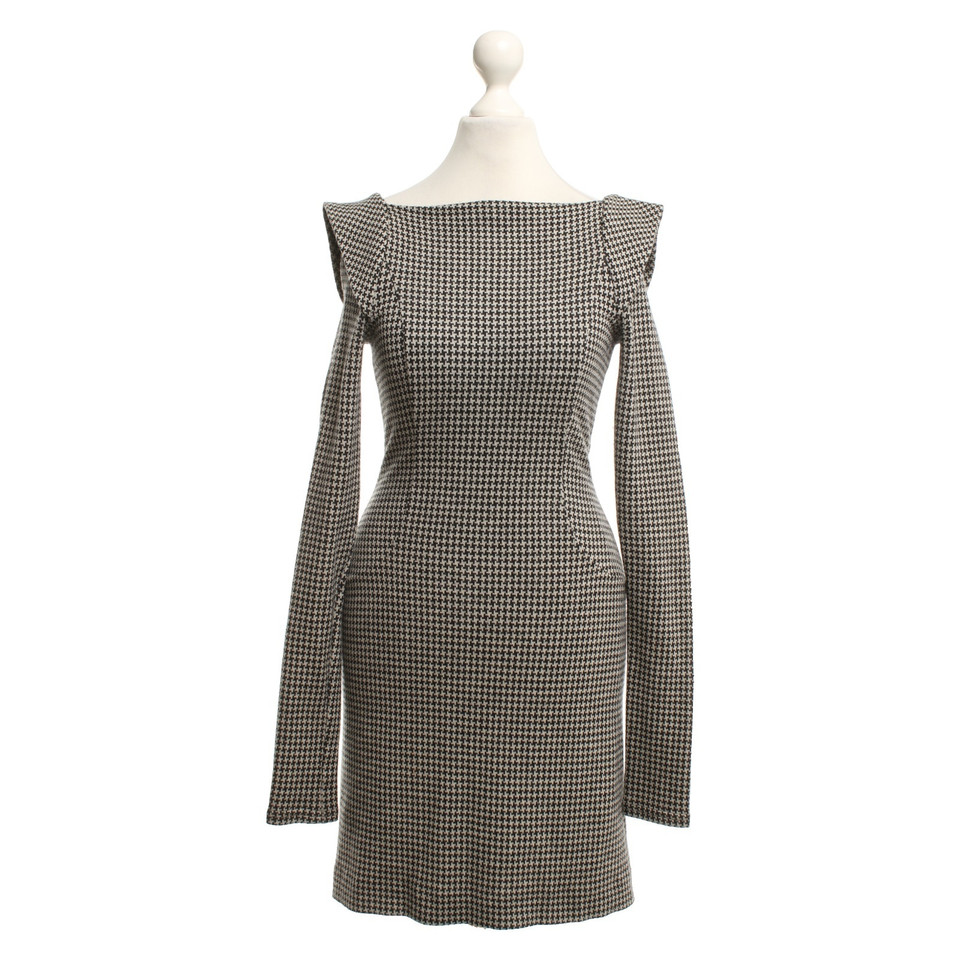 French Connection Jurk met houndstooth patroon