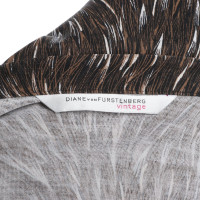 Diane Von Furstenberg Envelopper la chemise avec motif