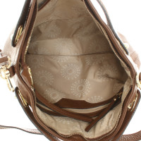 Abro Handtasche aus Leder in Braun