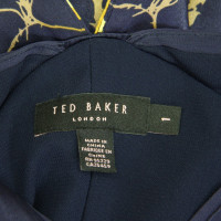 Ted Baker Silk dress in dark blue