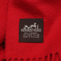 Hermès Sciarpa in Cashmere in Rosso