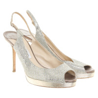 Jimmy Choo Pumps/Peeptoes in Zilverachtig