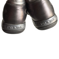 Prada Trainers Leather in Grey