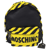 Moschino sac à dos noir et jaune