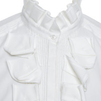 Hugo Boss White blouse with folds