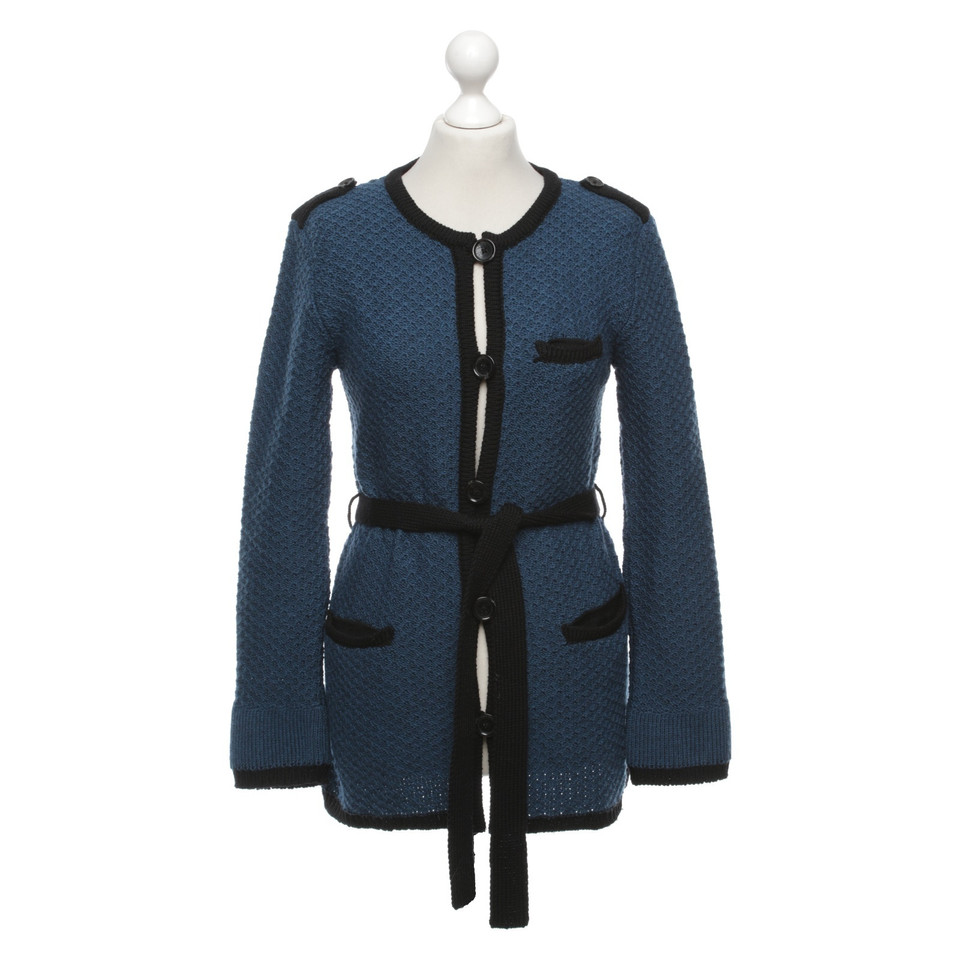 House Of Dagmar Strickjacke in Blau/Schwarz