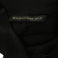 Balenciaga Seidenkleid in Schwarz