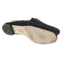 Stuart Weitzman Slippers/Ballerina's Leer in Zwart