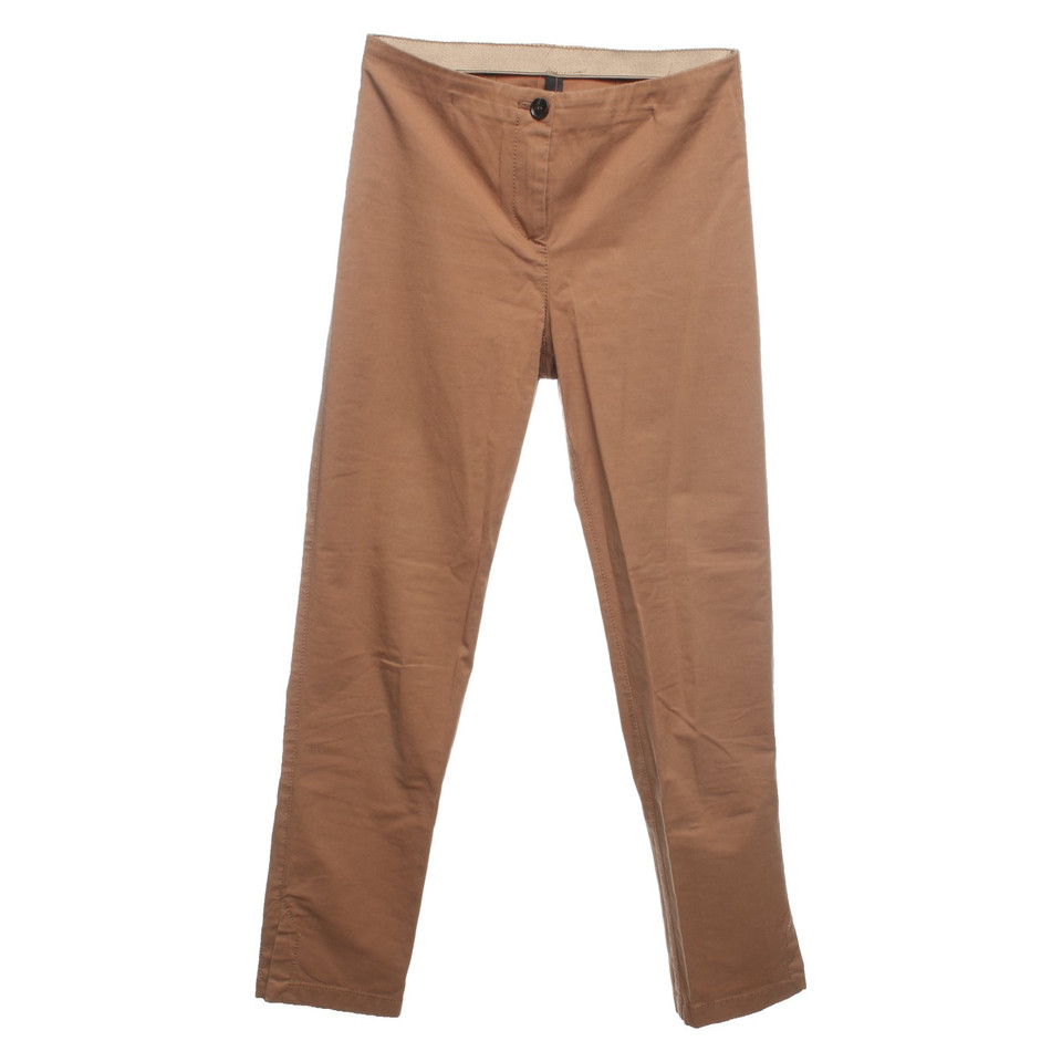 Marc Cain Trousers Cotton in Brown