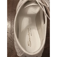 Santoni Slippers/Ballerinas Leather in White