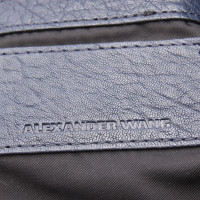 Alexander Wang Diego Bucket Bag Small Leer in Blauw