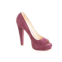 Brian Atwood Décolleté/Spuntate in Pelle in Viola