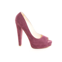 Brian Atwood Décolleté/Spuntate in Pelle in Viola