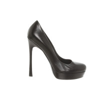 Yves Saint Laurent Pumps/Peeptoes Leer in Zwart