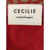 Cecilie Copenhagen Jacke/Mantel aus Baumwolle in Rot