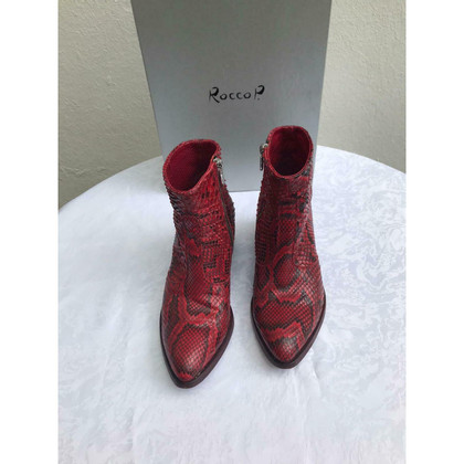 Rocco P. Ankle boots Leather in Red