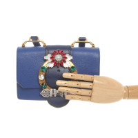 Miu Miu Borsa a tracolla in Pelle in Blu