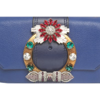 Miu Miu Borsa a tracolla in Pelle in Blu