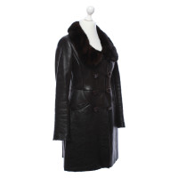 Prada Fur coat in dark brown