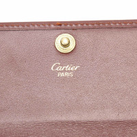 Cartier Tasje/Portemonnee Leer in Rood