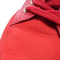 Louis Vuitton Trainers Leather in Red