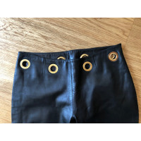 Céline Hose aus Leder in Schwarz