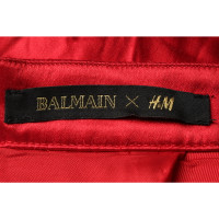 Balmain X H&M Rock aus Seide in Rot