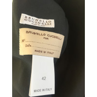 Brunello Cucinelli Jacke/Mantel aus Leder in Orange