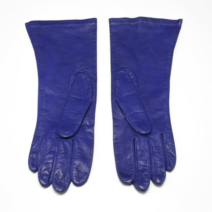 Hermès Guanti in Pelle in Blu